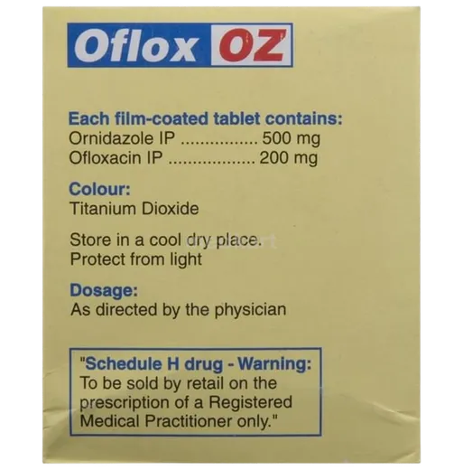 oflox oz tablet 10's